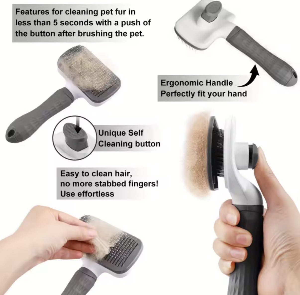 Grooming brush view 2